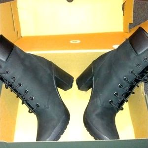 Timberland boots 6" heels size 8